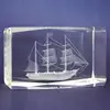 Hot Sale 3D Laser Engraved Crystal Cube Glass Cube in China