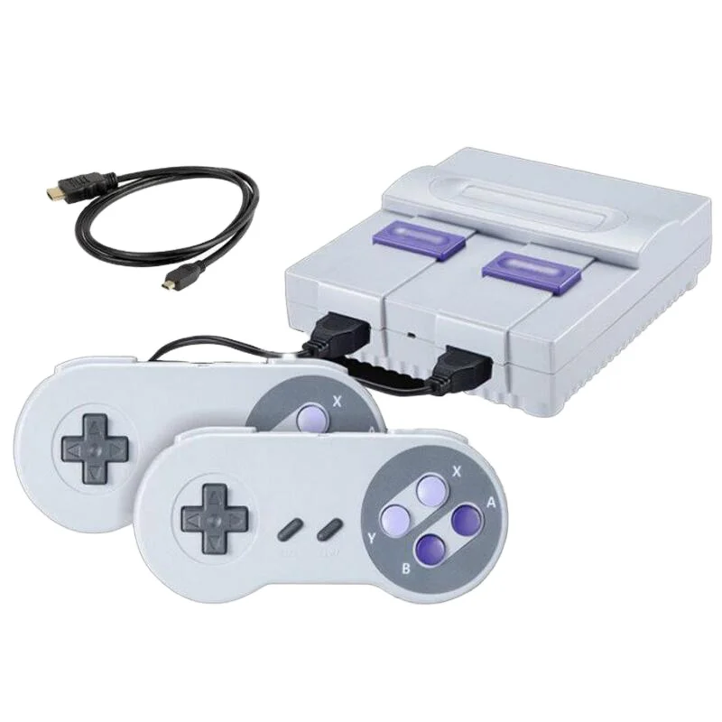 

Classic Mini Edition Console for Super Nintendo SNES Game Built in 821 Games 8 Bits Console, Grey