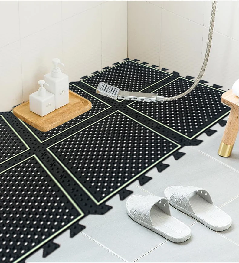 

new arrival soft rubber pvc anti-fatigue bathroom mat bath mats, Customized