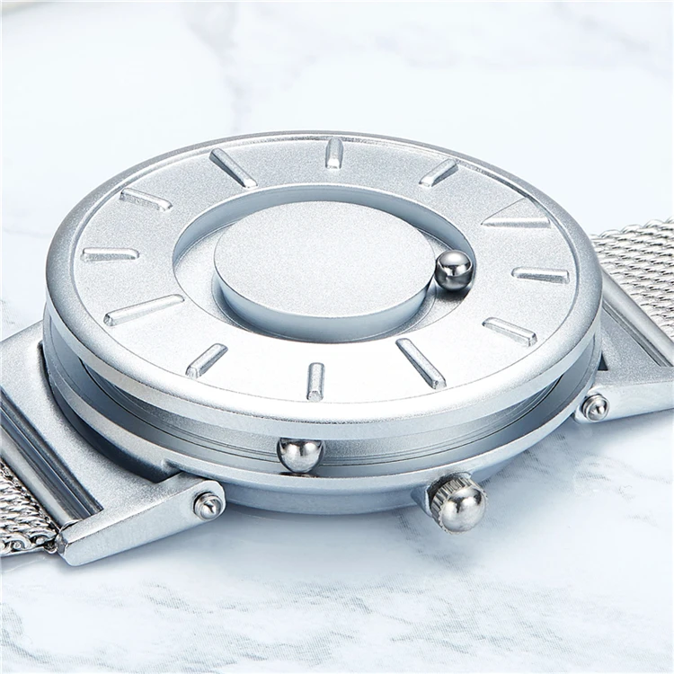 

EUTOUR E011 new Gold Magnetic Watch Men Luxury Silicone Fashion Quartz Blue Magnet Ball Waterproof Sport Watch