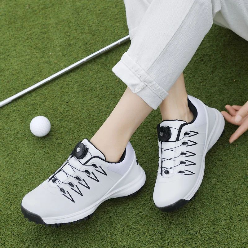 

New Arrival High-end Men's Women's Golf Shoes High Quality Microfiber Upper Outdoor Sports Shoes Professional Training Shoes