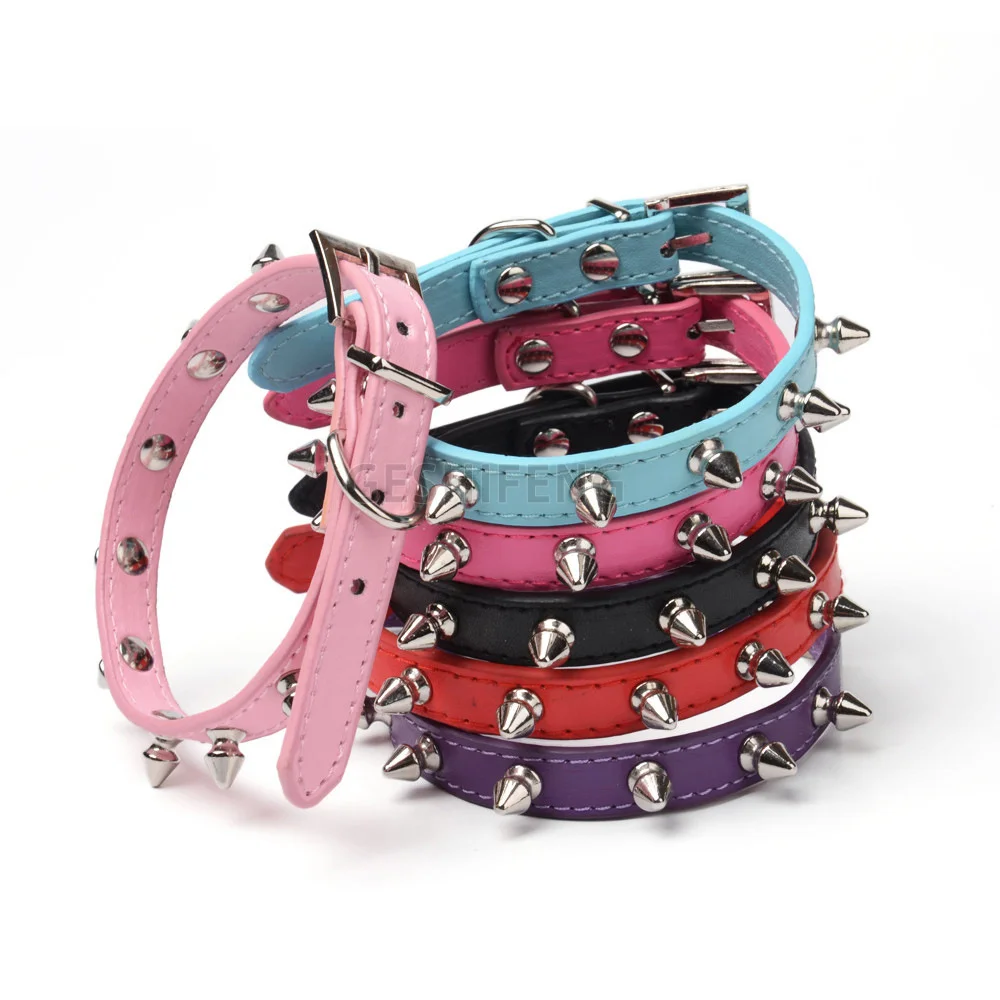 

2022 Hot Selling Big Dog Collar Oem Odm Leather Dog Collar And Leash Set With Fast Delivery, :rose red/sky blue/pink/black/purple/red