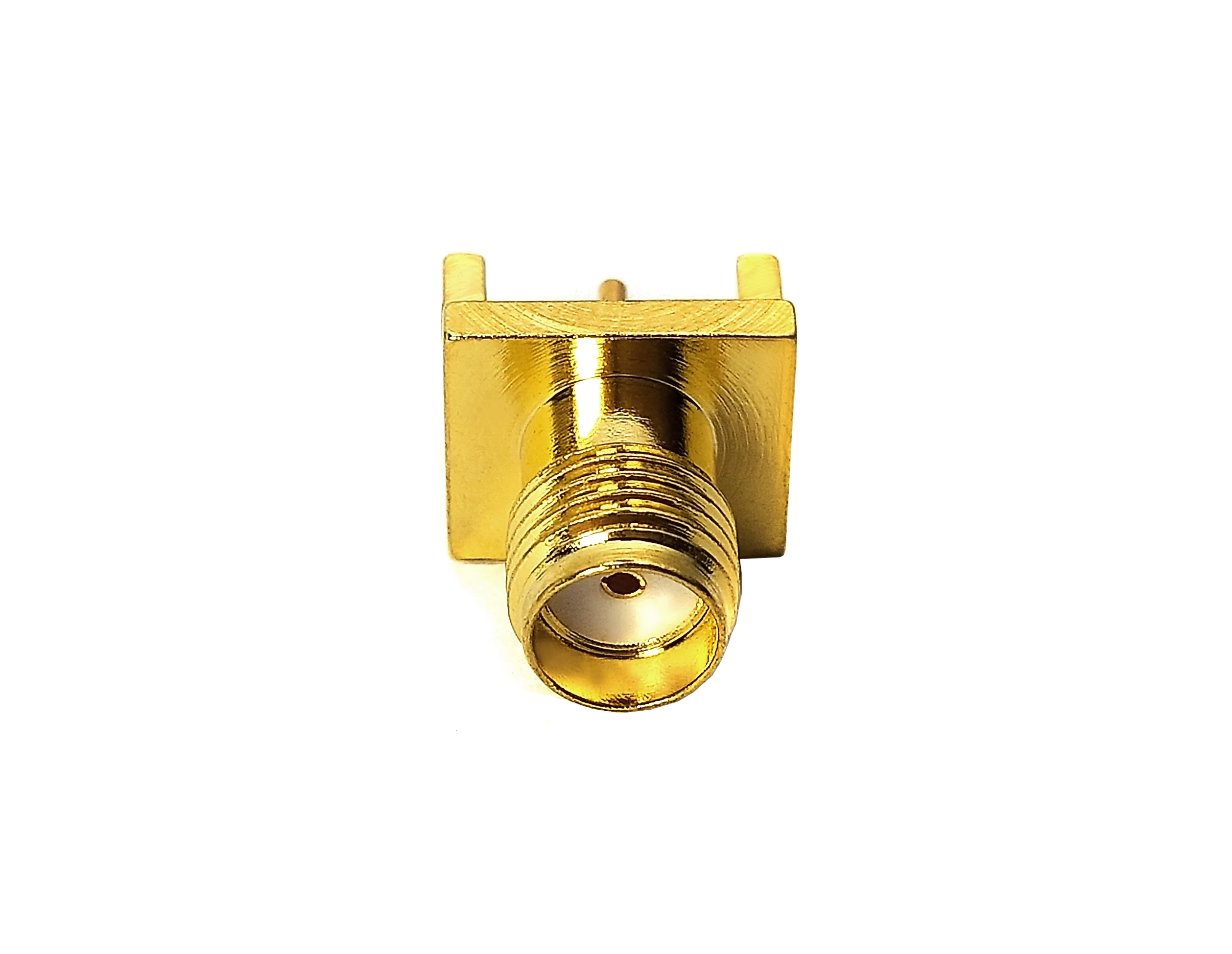 Gold plated sma female jack 4  feet pcb (8mm*9.5mm)  edge rf coaxial connector supplier