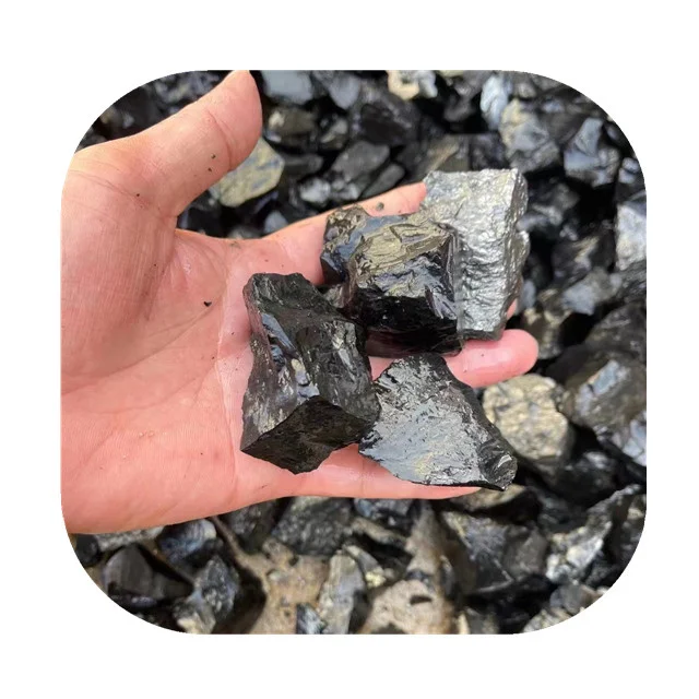 

New arrivals spiritual products natural stones healing crystals minerals rough rock gray Elite shungite Raw stones for Decor