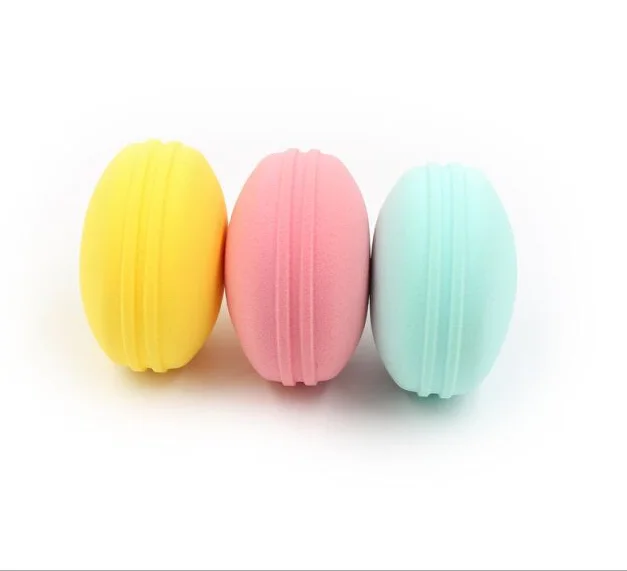 

Cute Wet and Dry Cosmetic Powder Macaron Latex Puff Sponge Blender Christmas gift box, Orange