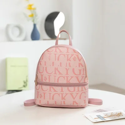 

BG-0029 Fashion Casual Eco-friendly Book Bag Female Girl PU Leather Backpack Mini Backpack Women, As picture