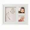 Custom Size Baby Hand And Foot Print Photo Frame For Souvenir