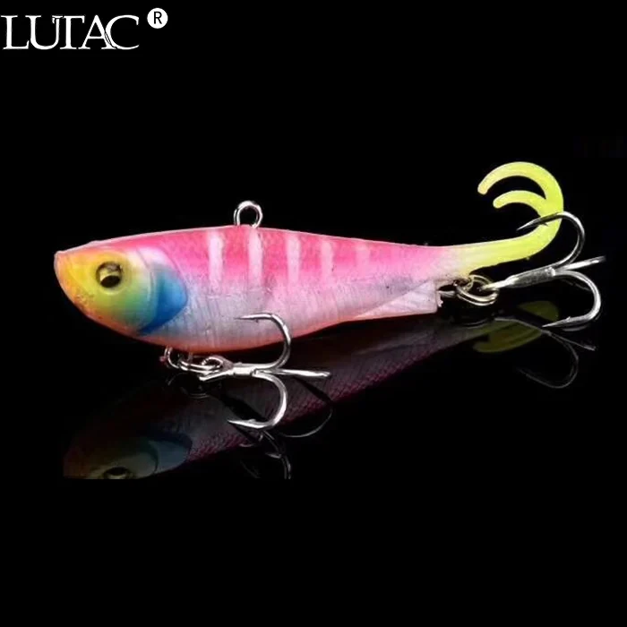 Lutac soft vib TPE material long casting  sinking vibration fishing lures
