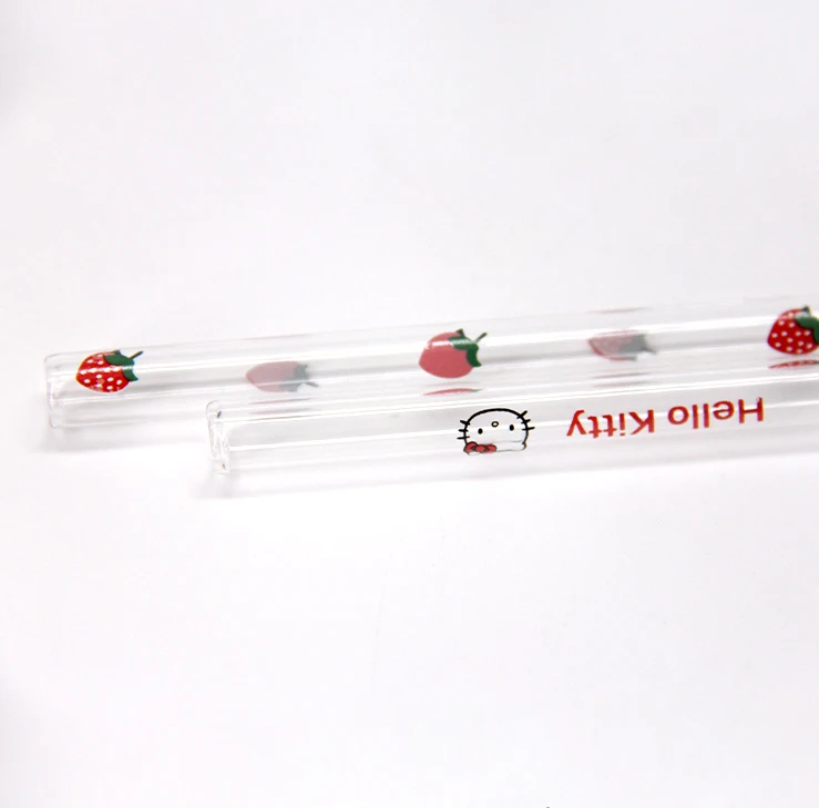 

Wholesale Reusable Solid Color Boroslicate Glass Drinking Straw Custom Logo, Clear or customize