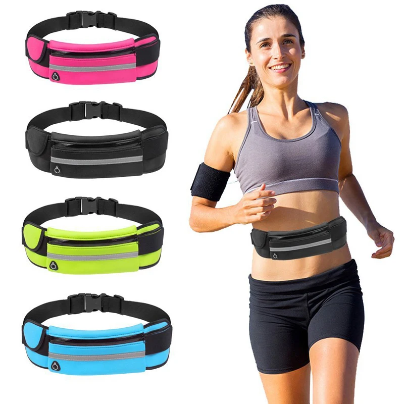 

Amason Best selling trendy outdoor sports small waist running belt bag, Black, blue,pink ,orange ,green
