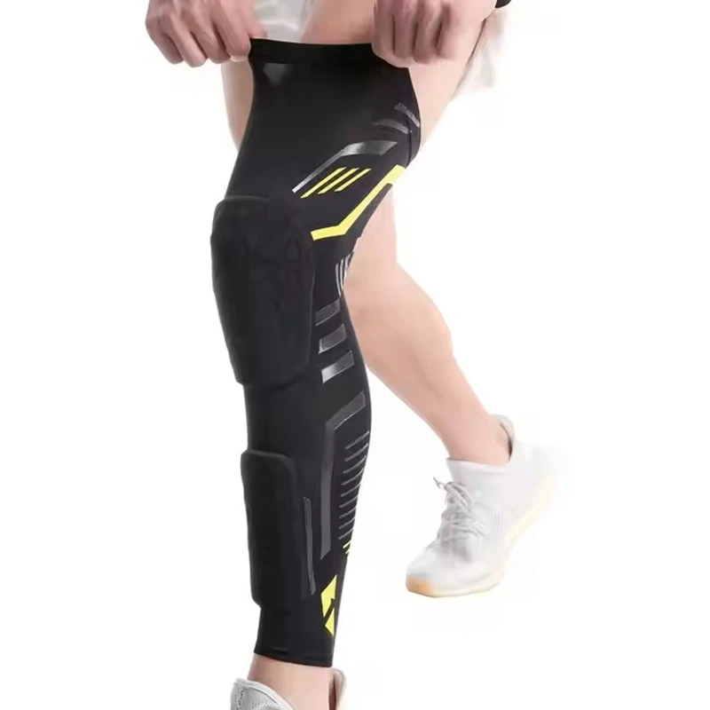 Leg Compression Sleeve Honeycomb Calf Protection Basketball Knee Pad Breathable Thigh Sports Leg Sleeves for Sports