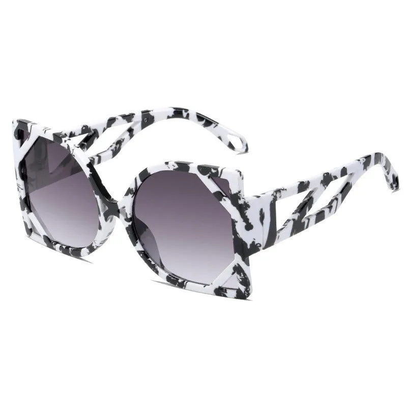 Oversized square sunglasses for women big large frame fashion shades UV protection unisex hot selling snake pattern sunglasses