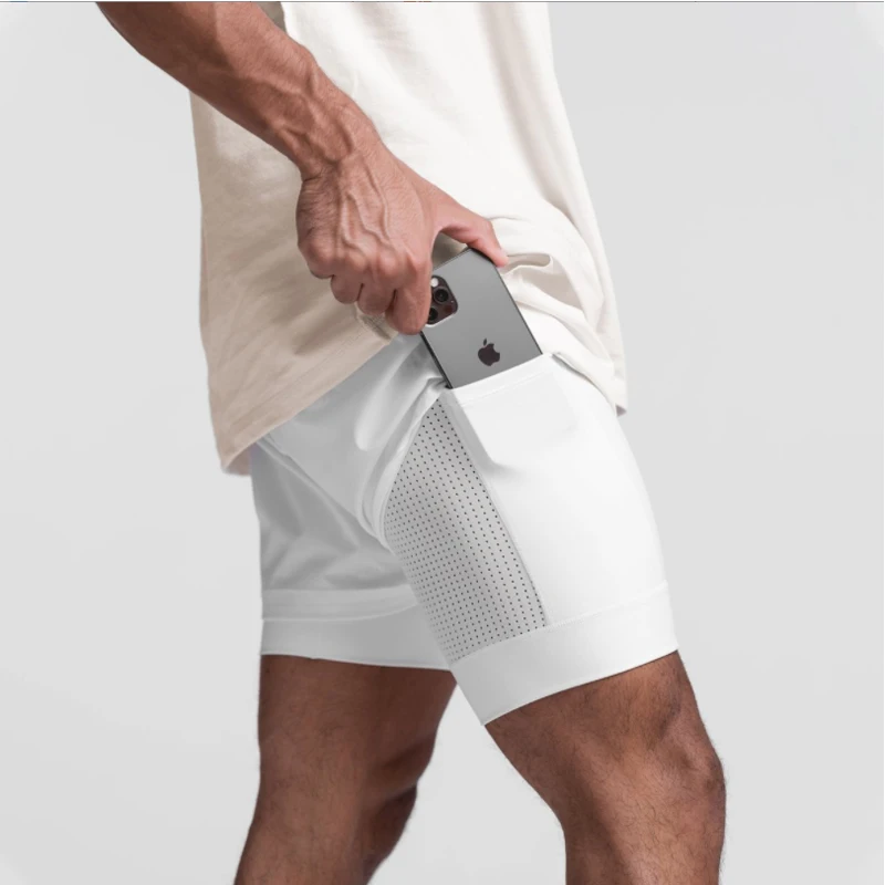 

Wholesale Custom Logo Mens Gym Workout Shorts Polyester Spandex Mens Short Joggers Soft Casual Pants Plain, Customized colors