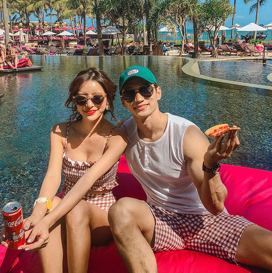 

YZ-0392 Couple Swimsuit New Hot Spring Bathing Suit + Fission Beach Pants Sexy Swimsuits Women Fashion Swimwear