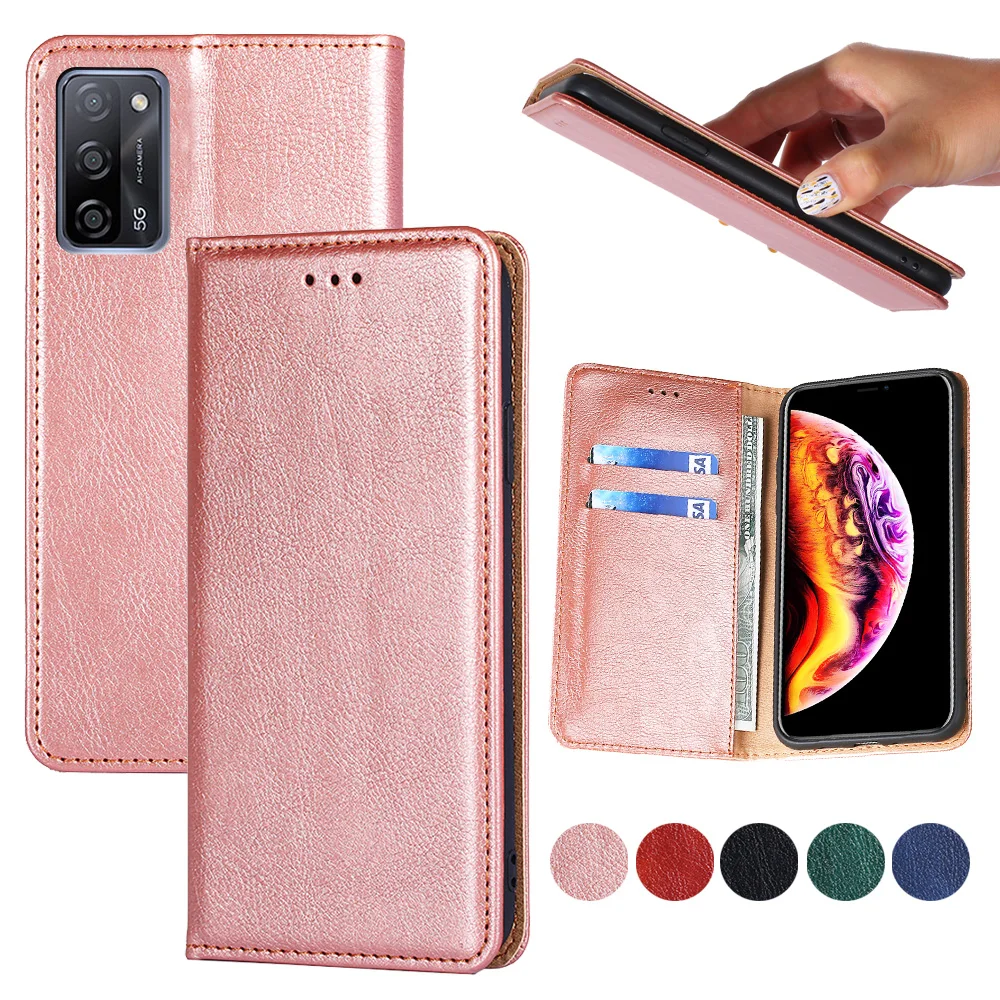 

Book Case for OPPO A55 5G Wallet Cover Magrntic Cards Luxury Pu Leather Flip Cover Phone Case, 5 colors for your choose