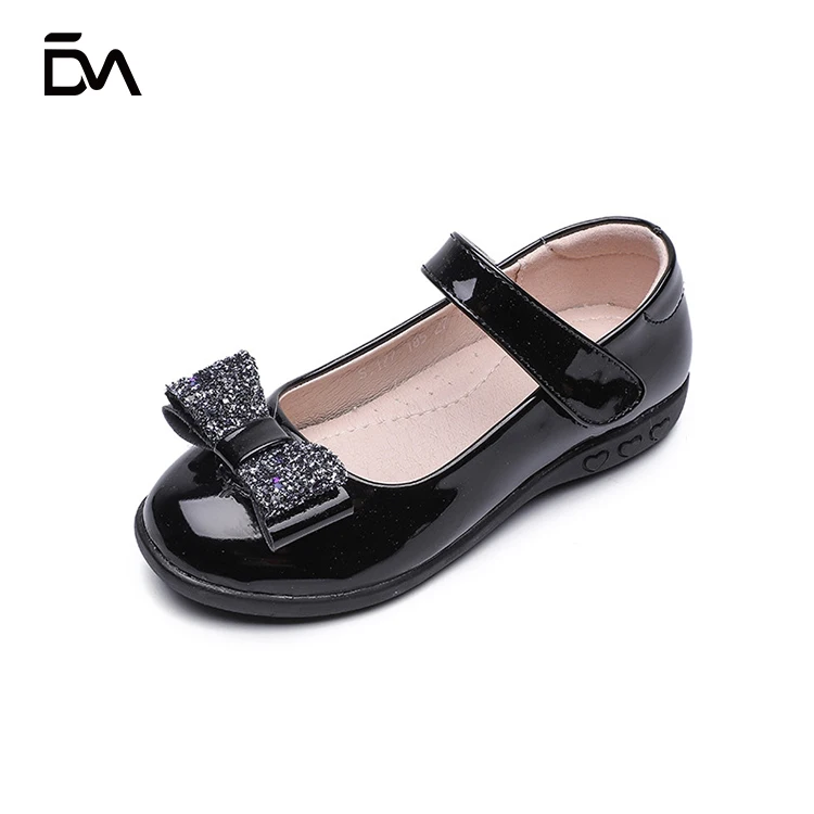 

2021 high quantity good selling performance BLACK children formal dress girls shoes, Picture shows