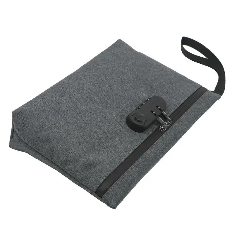 

Portable Activated Carbon Lining Smell Proof Bag Weed Odorless Bag For Smoke Accessories, Gray or custom color