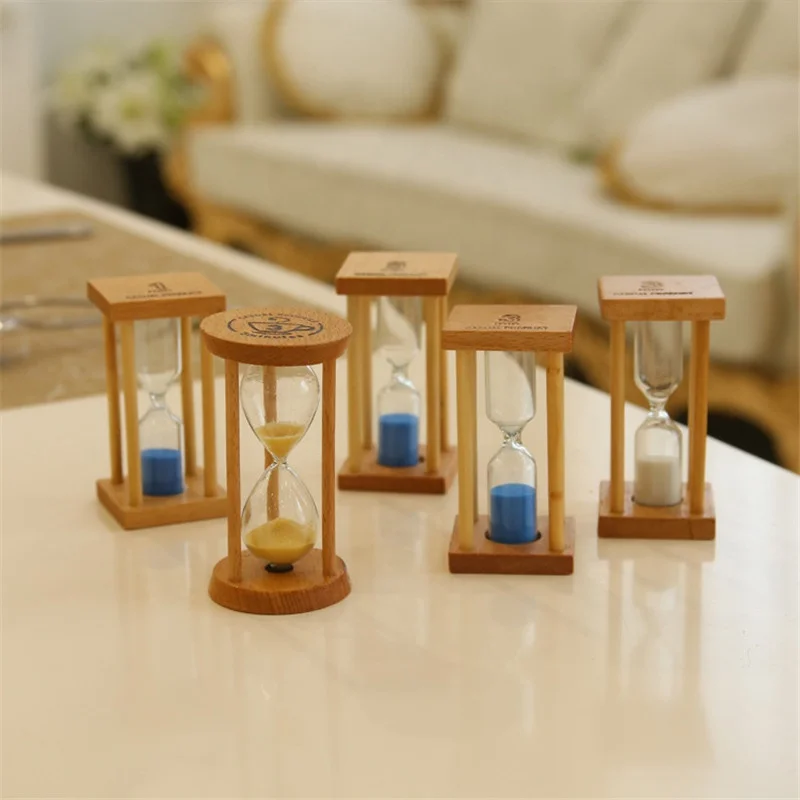 

Square Frame Wooden Birthday Gift 1 3 5 2 Minutes Promotional Sand Timer Hourglass