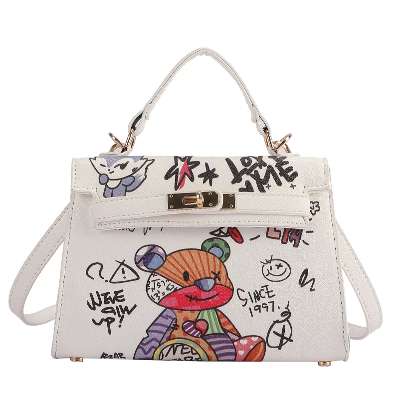 

New Graffiti Trend Simple and Popular Fashionable Handbag, As picture