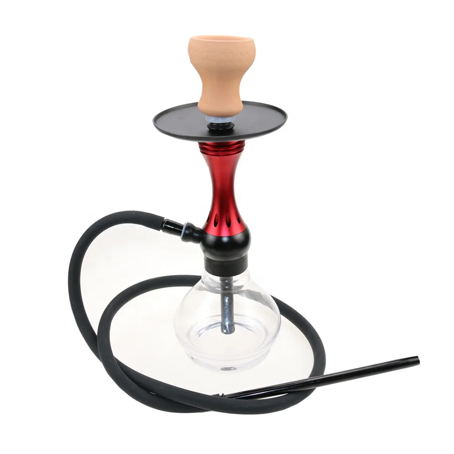

New Design Best Sell Smoking Shisha Glass e Hookah, Red/purple
