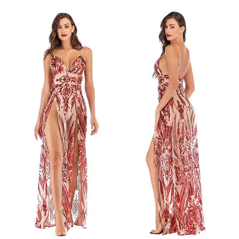 

2020 Fashion Dress Strapless Sexy Vest Long Dress, As shown