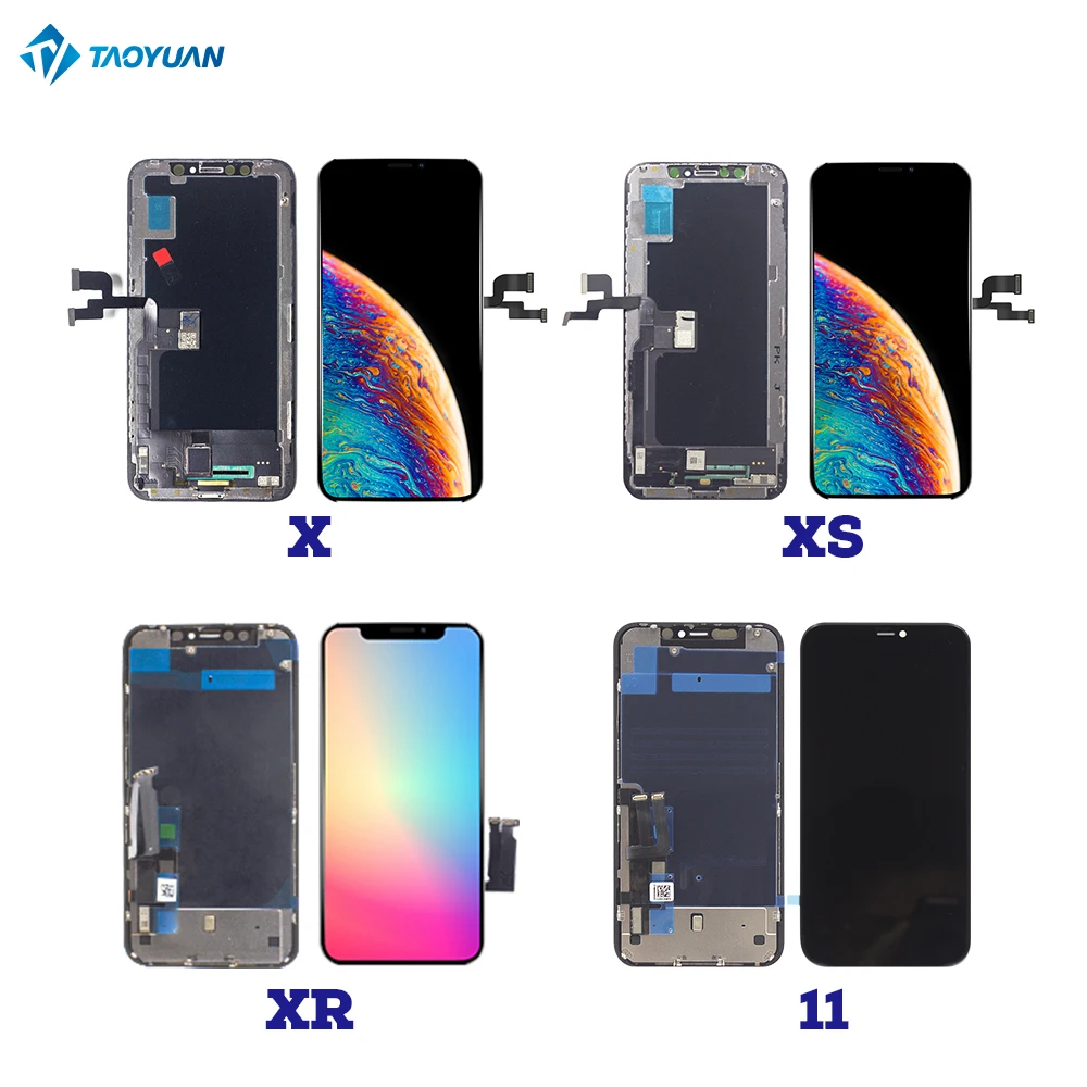 

OLED LCD screens wholesale mobile phone display lcd touch screen digitizer lcd display for iphone 10 X XS XR Xs max, Black