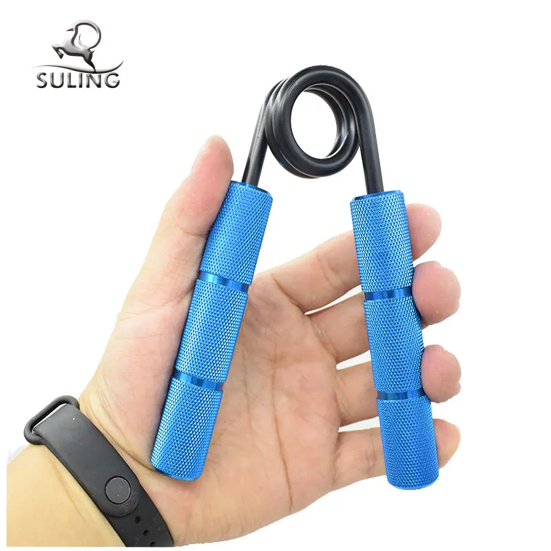 

High Quality Aluminum Metal Power Strength Gripper Exerciser Strengthener Hand Grip, Silver