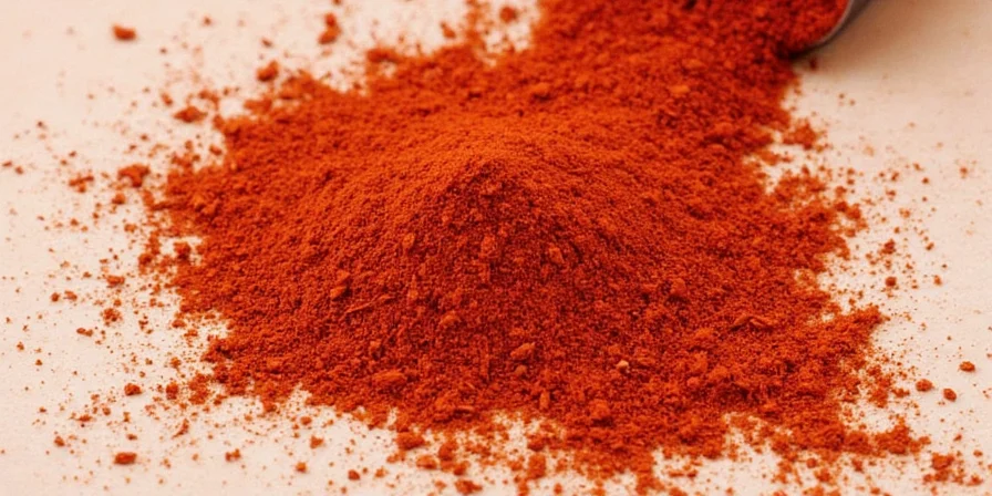Glass jar of paprika spice