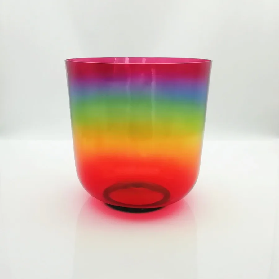 
Reiki Colorful Clear Crystal Singing Bowl From China 