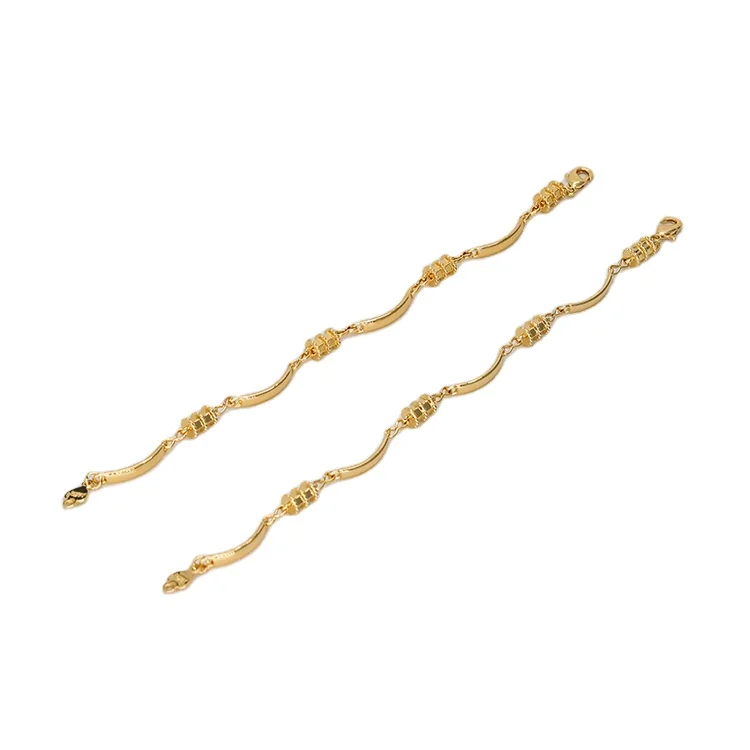 

New arrival designers bracelet women chain gorgeous alloy bracelet for bridesmaid gift curb chain bracelets, Gold