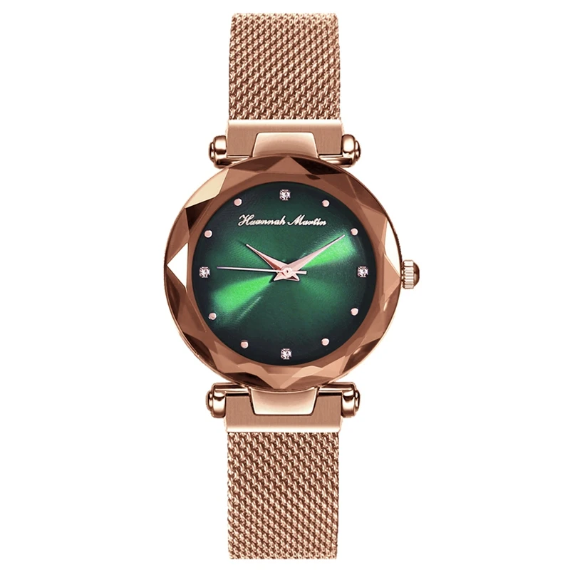 

Cheapest Luxury Fashion Ladies Quartz Watch Japanese Movement Magnetic Green Aurora Custom Logo Women Wrist Watches Reloj, 6 colors