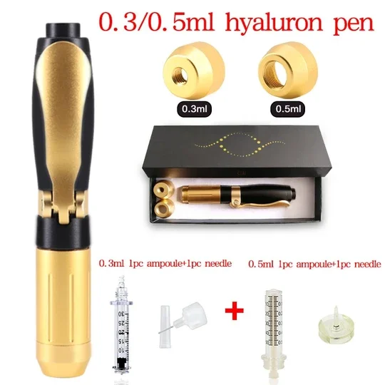 

0.3ml/0.5ml 2in1 hyaluronic dermal filler pen with free ampoules