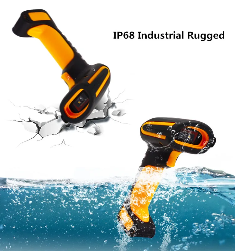 2.4G Connection Rugged 2D Reader Desktop Barcode Scanner Gun
