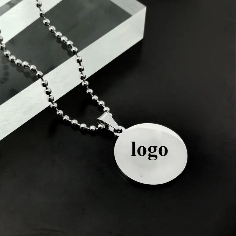 Ins fashion Shine Polished Stainless Steel Necklace Pendant Fashion Jewelry Charm Design with logo titanium steel necklace (8).jpg