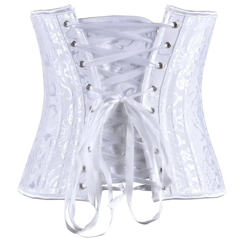 

24 plastic bones Corset Lingerie Jacquard Abdominal Waist Girdle Body Shape Ladies Corsets Shape wear with T pants