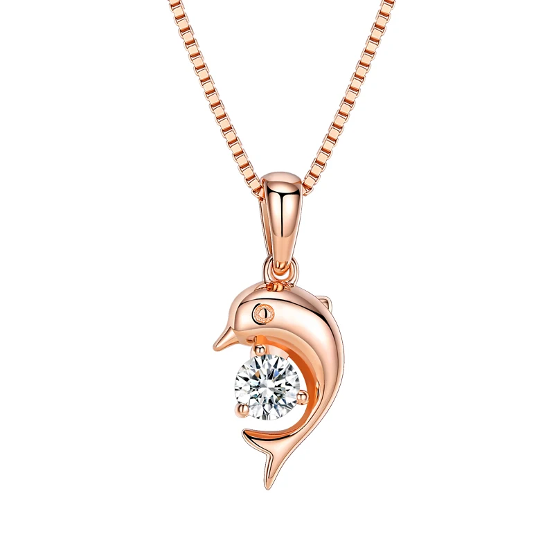 

OEM&ODM Classic Style Cute Pendant Necklace 925 Sterling Silver Dolphins Pendant Necklaces Jewelry