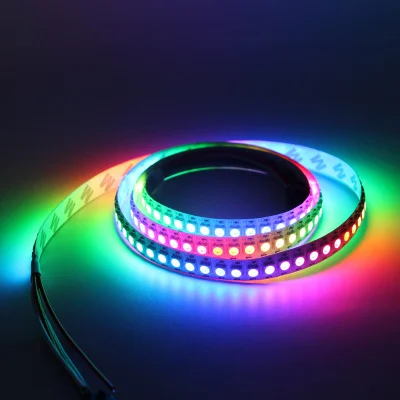 Waterproof WS2811 RGBIC Addressable Dreamcolor Chasing Music Sync Rainbow LED Strip Lights with Remote