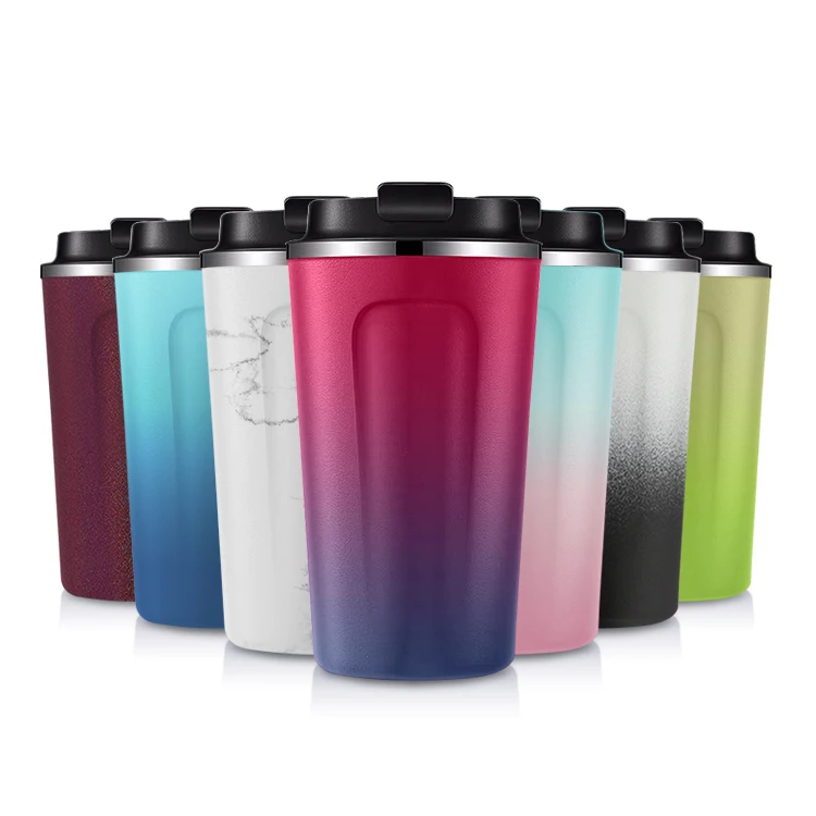 

Wholesale double wall Insulated Travel Coffee Mug Cups Thermal Stainless Leakproof Vacuum everich water bottle tumbler, Customized colors acceptable