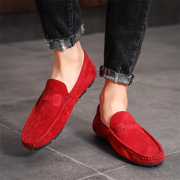 

Comfortable soft bottom genuine wholesale leather loafers leather Italian men's casual wear, Requirement