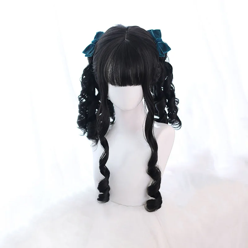 

lovely lady black curly wigs synthetic hair wigs synthetic hair ombre, The picture color
