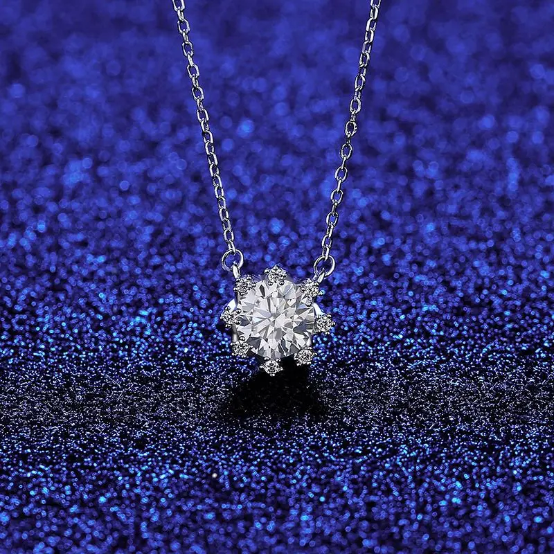 

High Quality dainty necklace Moissanite S925 Silver With Wholesaler, Picture