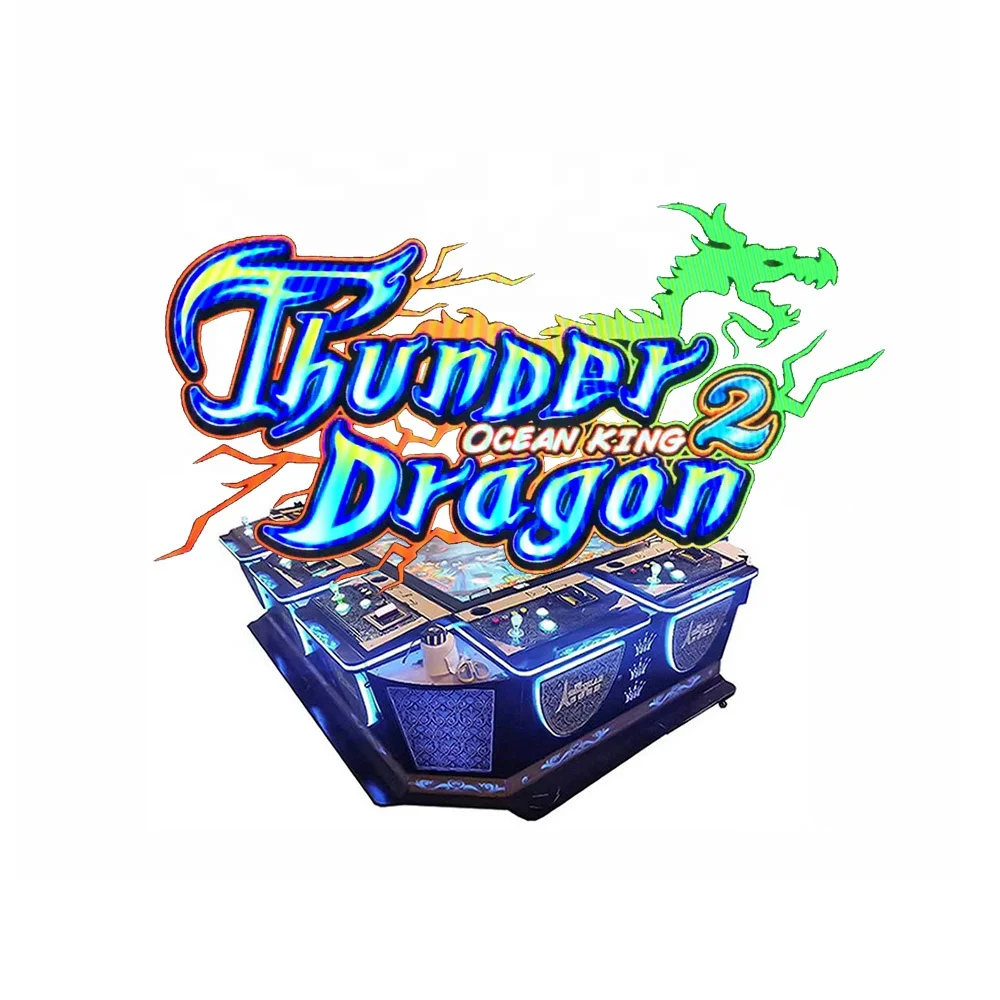 

Shooting Fish Games Table Ocean King Thunder Dragon 2 Fish Hunter Game Machine Host Accessories, Black