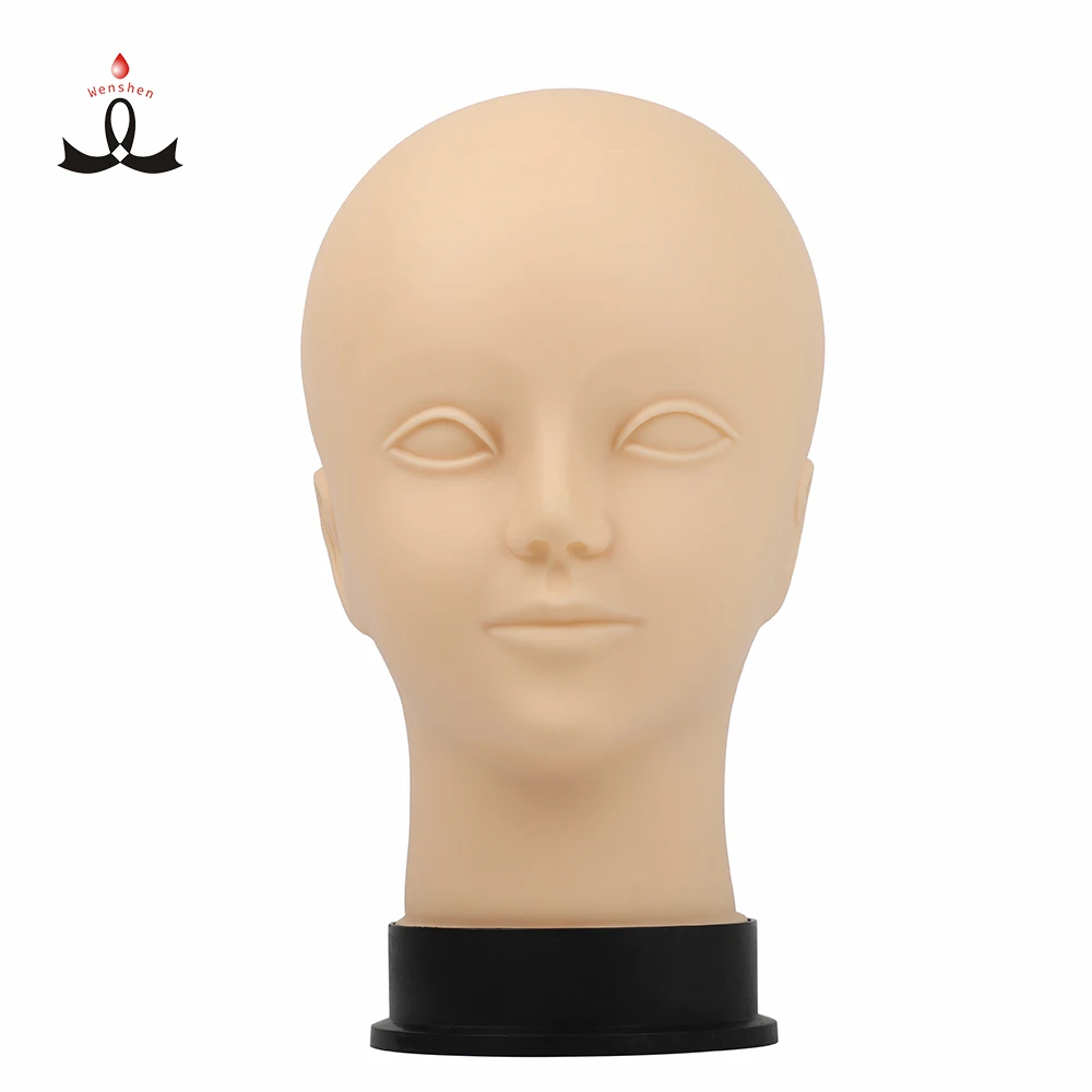 

WSPMU New Arrival Scalp Practice Model Head Permanent Makeup And Microblading Model Head For Salon, Skin color