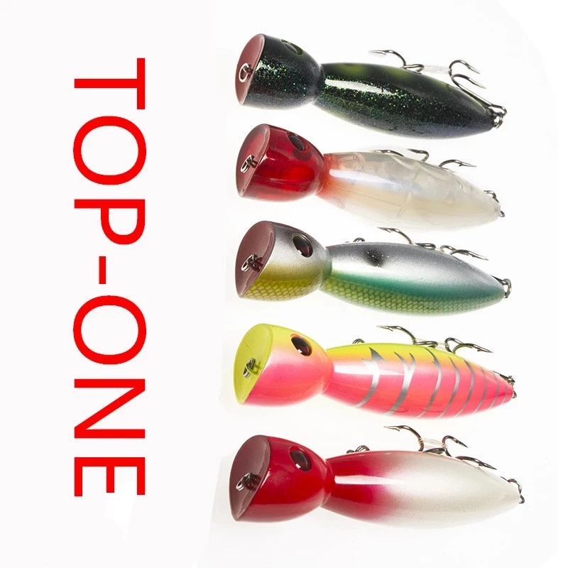 Fulljion 14cm/51g umpan pancing pesca Topwater Floating Whopper Popper Lure Hooks Hard Bait isca artificial Fishing Lures, 4 color as showed