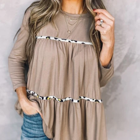 

A2 long sleeve babydoll ruffle top