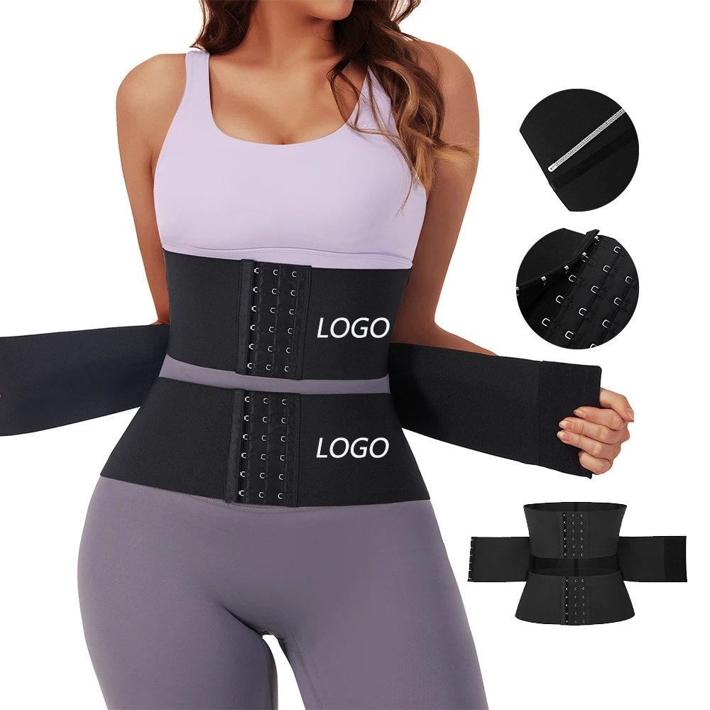 

WAISTDEAR Adjustable 3 Hooks Women Tummy Control Shaper Slimming Corset Belt Tummy Wrap Waist Trainer Wrap