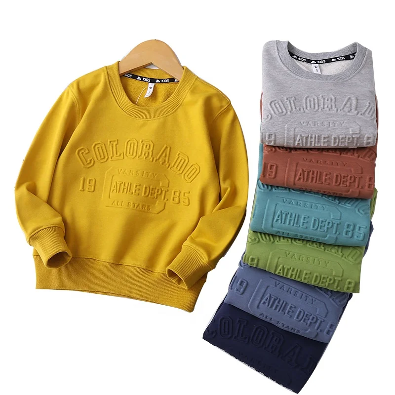 

2021 Children's sweaters fashion trend large size multi-color options