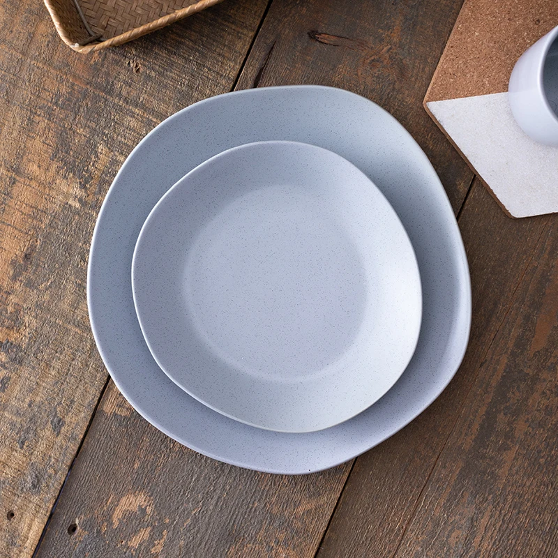 eco-friendly matte glaze irregular restaurant serving dinnerware ceramic food pasta dinner plates  .jpg