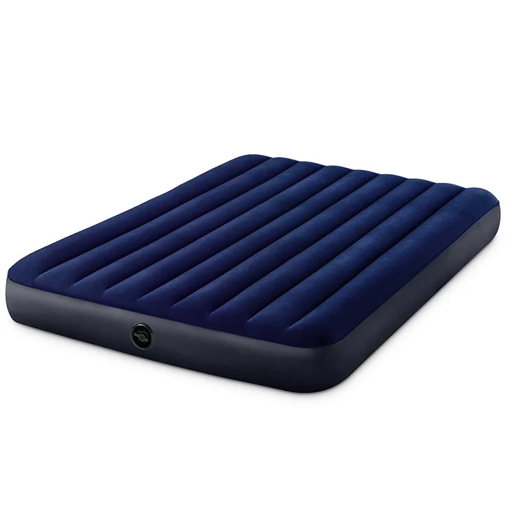 Cross-border Modern Foldable King Size Inflatable Air Mattress with Flocking Material Portable for Hotel Use and Bedroom