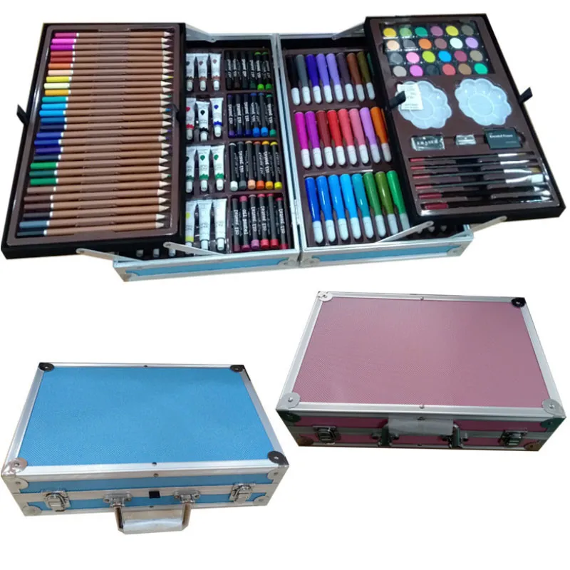 86pc Back-to-school Season Gifts Colorful Pencil For Kids Pen Pvc Box ...